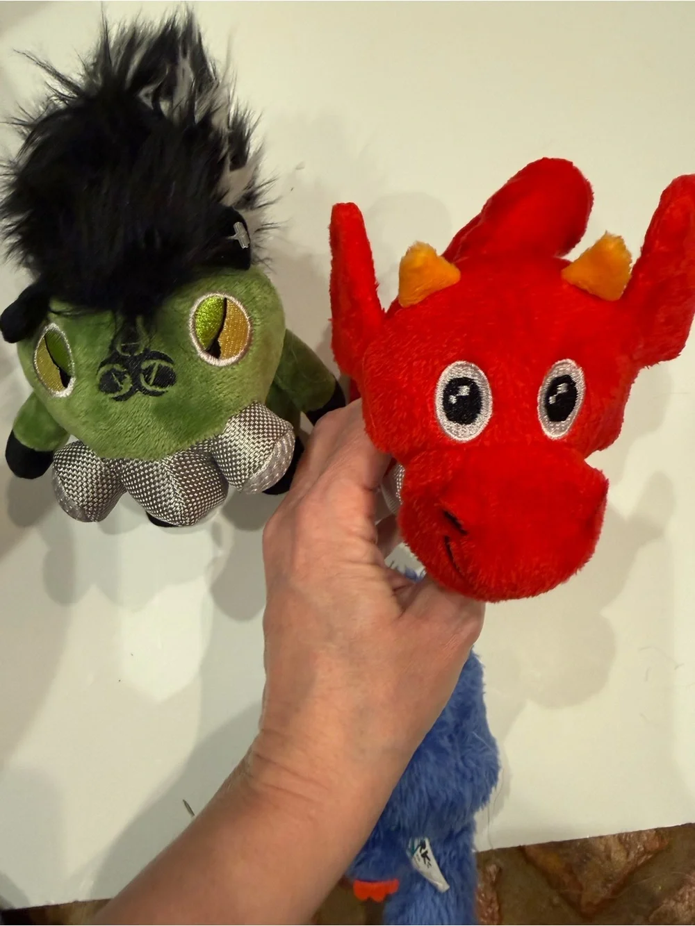 BarkBox Plush Dog Toy Lot Walter Dragon, Mora Mouse Lemur & Smell Raiser Skunk